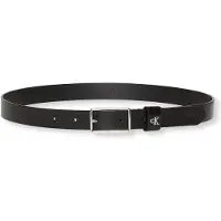 Calvin Klein Full Grain Leather Logo Belt Black/shiny Nickel Taglia: 65 | Cinture Outlet | Donna | Nero