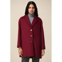 Oltre Cloth Coat Bordeaux Taglia: M | Cappotti monopetto Outlet | Donna