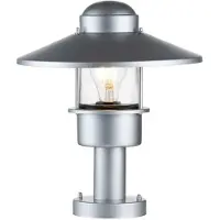 Elstead Lighting Elstead argento E27 60W Klampenborg, lampada a stelo per esterni