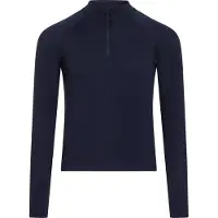 Icebreaker - Base layer con collo a zip in lana merino - K Merino 260 Oasis LS Half Zip Midnight Navy - Taglia Bambino 4a - Blu navy