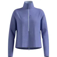 Odlo Women's Mid Layer 1/2 Zip Grid Fleece Giacca in pile Donna (XXS, lilla/blu)