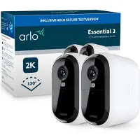 Arlo Telecamera di sicurezza Essential 3 XL, risoluzione 2K