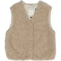 Mazine Women's Faux-Fur Vest Gilet in pile Donna (XS, beige)