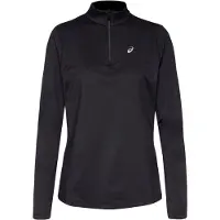 Asics Women's Core L/S 1/2 Zip Winter Top Maglia da corsa Donna (M, nero)