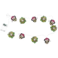 Arditex WD14014 Ghirlanda di luci natalizie con 10 LED caldi - 165 cm. Disney-Minnie.