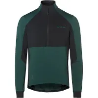 Vaude Kuro Halfzip L/S Tricot Maglietta da ciclismo Uomo (XL, blu/nero)