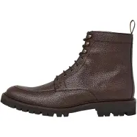Hackett per uomo. HMS200017 Stivaletti in pelle marrone Sloane Apron (42), Basso, Cerniera, Casual