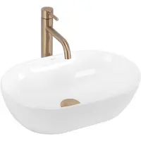 REA Lavabo Da Appoggio Amelia 45 White