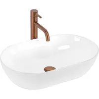 REA Lavabo Da Appoggio Amelia 52 White