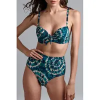 Marlies Dekkers Lotus Blue And Green Push Up Bikini Top Taglia: 70C | Bikini Outlet | Donna | Blu