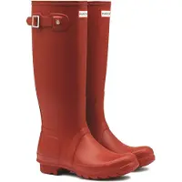 Hunter Boots Women's Original Tall Stivali di gomma Donna (42, rosso)