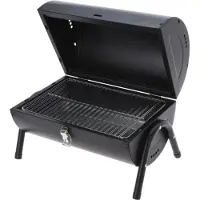 Progarden Griglia per barbecue cilindrica, metallo, 41x26x36 cm, nera