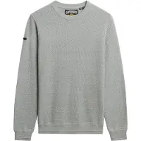 Superdry per uomo. M6110681A Maglia grigia leggera (XL), Casual, Grigio, Cotone, Manica lunga