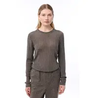 Knit-ted Knitted Elke Pullover Taupe Taglia: XXL | Maglioni a maglia Outlet | Donna | Nero