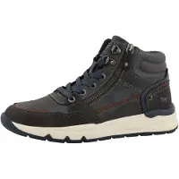 Mustang Boots stringati 'Mart' marrone scuro / antracite / grigio scuro