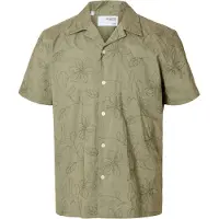Selected Camicia A Maniche Corte Uomini Verde S