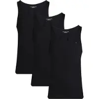 Tommy Hilfiger 3-pack Round Neck Tank Tops Black Taglia: M | Camicie Senza Maniche Outlet | Uomo | Nero