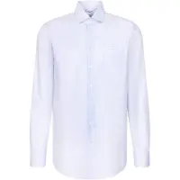Seidensticker Camicia business 'Schwarze Rose' blu chiaro / bianco