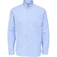 Selected Camicia A Maniche Lunghe Uomini Blu M