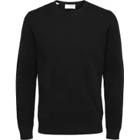 Selected Maglione Girocollo Uomini Nero XXL