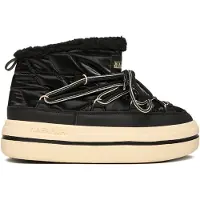 Napapijri Women's Mid Boot Glacier Scarpe invernali Donna (6, nero/beige)