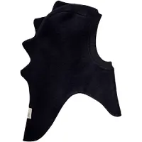 Huttelihut Kid's Balaclava Triangles Wool Passamontagna Bambini (48 cm - 6-12 Months, nero)
