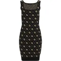 Guess Marciano GUESS Eco Sarah 4g Sl Dress Sw Black Travertine San Taglia: M | Abiti Mini Outlet | Donna | Nero