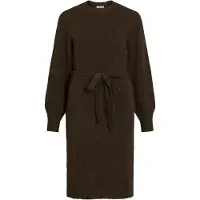 Vila Abito in maglia 'LAMPE' marrone scuro