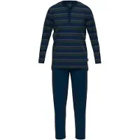 Tom Tailor Pigiama corto blu scuro / verde / rosso