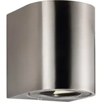 Nordlux Applique da esterni LED Canto 2, acciaio inossidabile, 10 cm, luce verso