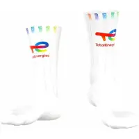 Bioracer Totalenergies Technical Socks Calze da ciclismo (36-38 - S, bianco)