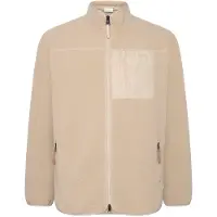 KnowledgeCotton Apparel Everyday Adv. Nordic Light Zip FL Giacca in pile Uomo (XXL, beige)
