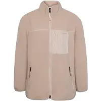 KnowledgeCotton Apparel Women's ED Adv. Nordic Light Zip Giacca in pile Donna (L, beige)