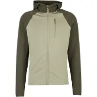 Stoic MerinoFleece335 KuolpaSt. II Zip Hoody Felpa di merino con cappuccio Uomo (S, olivia)