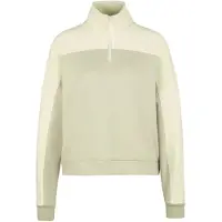 Stoic Women's MerinoFleece335 MMXX. Lulea Half zip Pullover in lana merino Donna (S, beige)