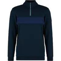 Stoic MerinoFleece335 MMXX. Lulea II Half Zip Pullover in lana merino Uomo (L, blu)