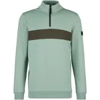 Stoic MerinoFleece335 MMXX. Lulea II Half Zip Pullover in lana merino Uomo (XL, turchese)