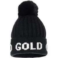 Goldbergh - Cappello da donna in lana con pompon - Hodd Black/White per Donne - Nero
