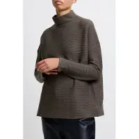 French Connection Babysoft Ribbed Mock Neck Jumper Tarmac Khaki Taglia: S | Maglioni a maglia Outlet | Donna | Marrone