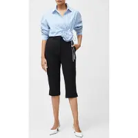 French Connection Carson Cropped Trouser Black Taglia: 14 | Pantaloncini Outlet | Donna | Nero