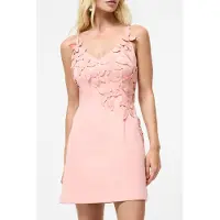 French Connection Antalaya Darcie Crepe Dress Cotton Candy Taglia: 10 | Abiti Mini Outlet | Donna