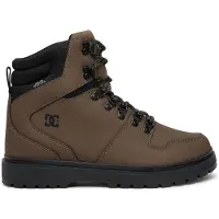 Dc-shoes - Scarpe foderate in sherpa - Peary TR Dark Chocolate per Uomo in Pelle - Taglia 9 US - Marrone