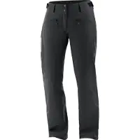 Salomon - Pantaloni da sci impermeabili e termici - Edge Pant W Deep Black per Donne in Pelle - Taglia XS - Nero
