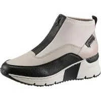 Rieker Boots 'Stiefel Damen N6352 60 Leder-Mix in beige' beige