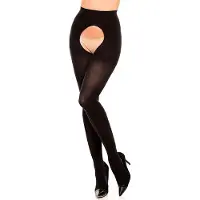 Glamory Collant 'Overt Microfaser Strumpfhose' nero