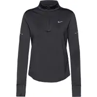 Nike Women's Swift Dri-Fit UV 1/2-Zip Running Top Maglia da corsa Donna (S, nero)
