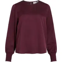 Vila Viellette Round Neck Top A Maniche Lunghe