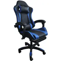 HTI Sedia da scrivania Krit Relax Nero-Blu