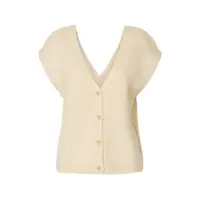 Selected Gilet A Maglia Donne Beige XL