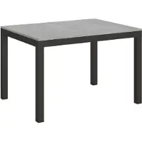 Itamoby - Tavolo allungabile 120/224x90 cm Everyday Evolution cemento telaio e gambe antracite